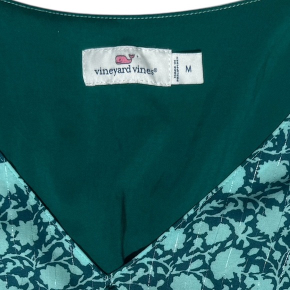 Vineyard Vines Teal Dress Cinched - Size Medium - Picture 5 of 6